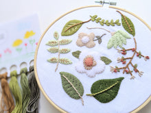 Load image into Gallery viewer, Meadow Dance - Floral Felt Embroidery Kit