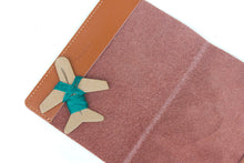 Load image into Gallery viewer, Leather passport cover. Includes thread and needle to stitch your world travels.
